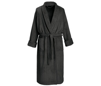De Witte Lietaer Etruskischer Bademantel Ebony, Größe L, Unisex, Baumwolle
