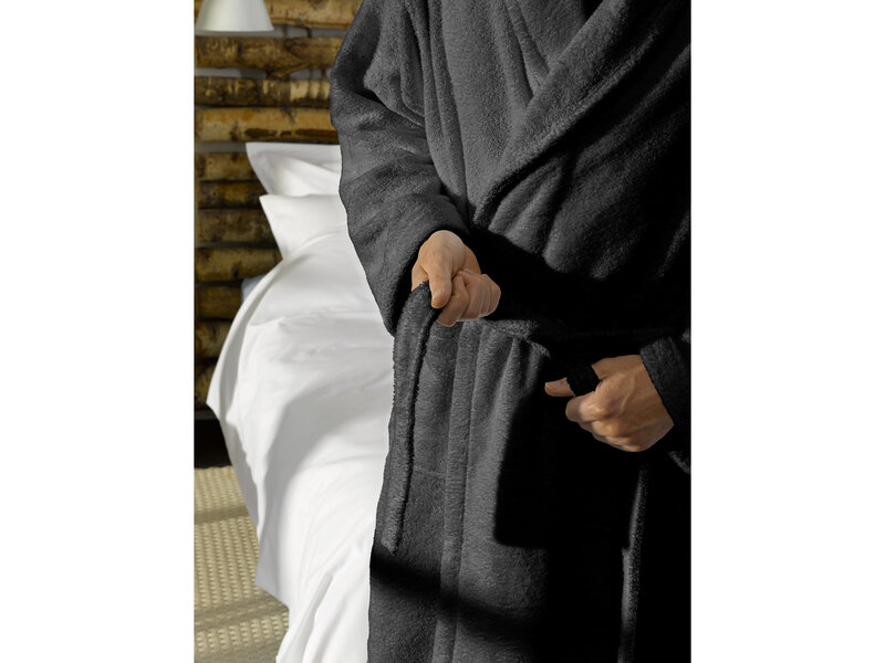 De Witte Lietaer Etruskischer Bademantel Ebony – Größe L – Unisex – Baumwolle
