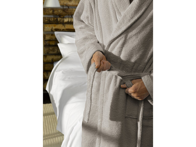 De Witte Lietaer Badjas Etrusk Dove - M - Unisex - Katoen