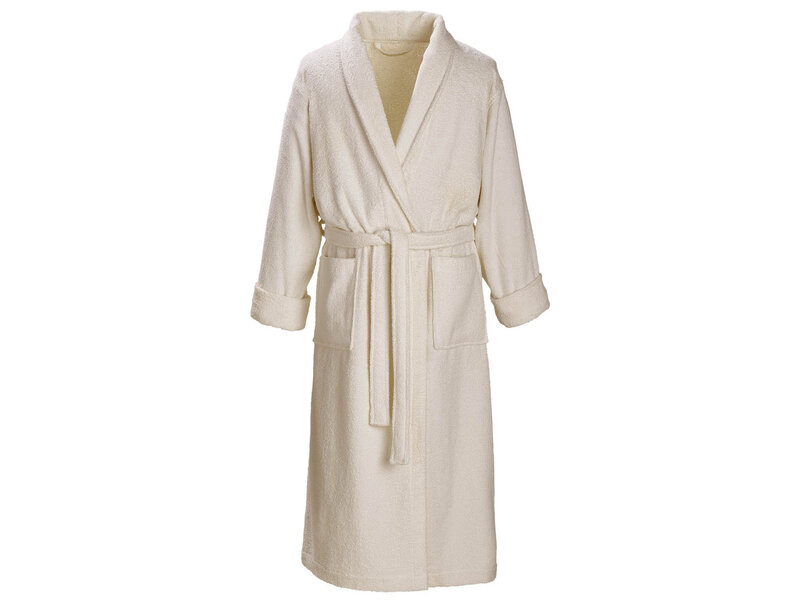 De Witte Lietaer Peignoir Etrusk crème - XL - Unisexe - Coton - Blanc crème