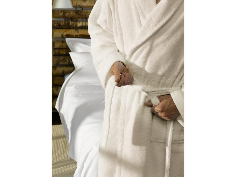 De Witte Lietaer Badjas Etrusk Cream - S - Unisex - Katoen - Crèmewit