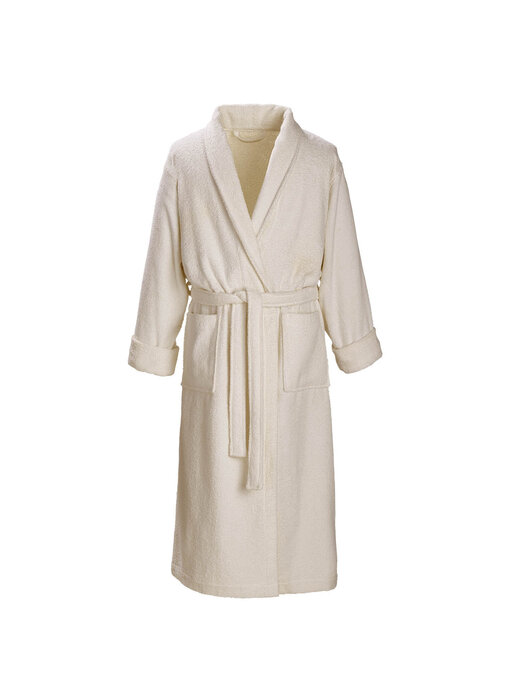 De Witte Lietaer Peignoir unisexe Etrusk crème taille M en coton