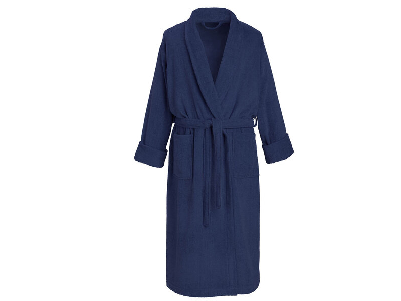 De Witte Lietaer Etrusk Blue Indigo Bathrobe - M - Unisex - Cotton