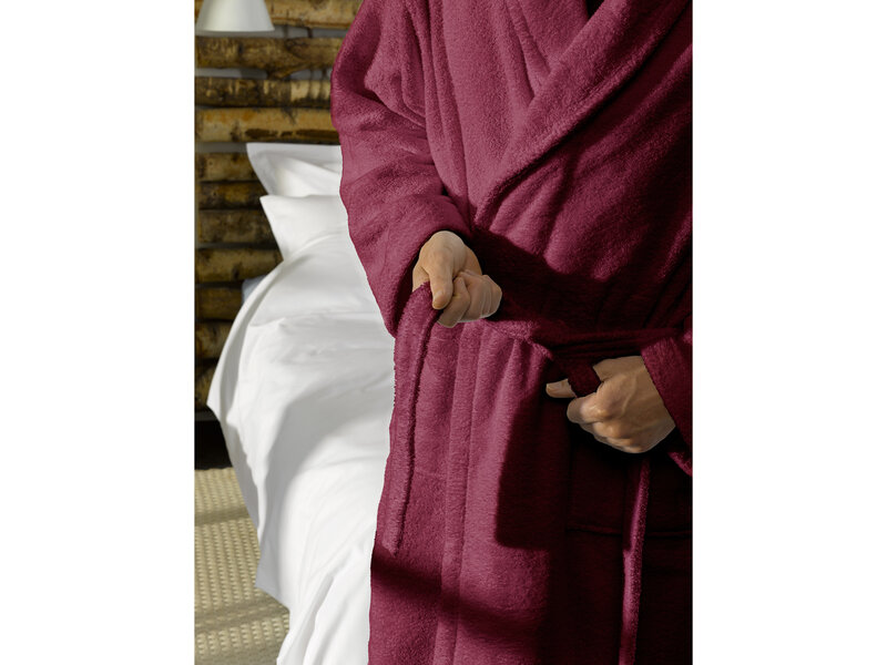 De Witte Lietaer Badjas Etrusk Beet Red - XL - Unisex - Katoen