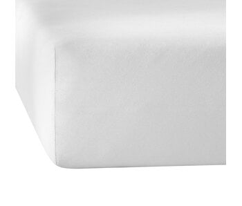 De Witte Lietaer Fitted sheet Elena White 90 x 200/220 Cotton Jersey