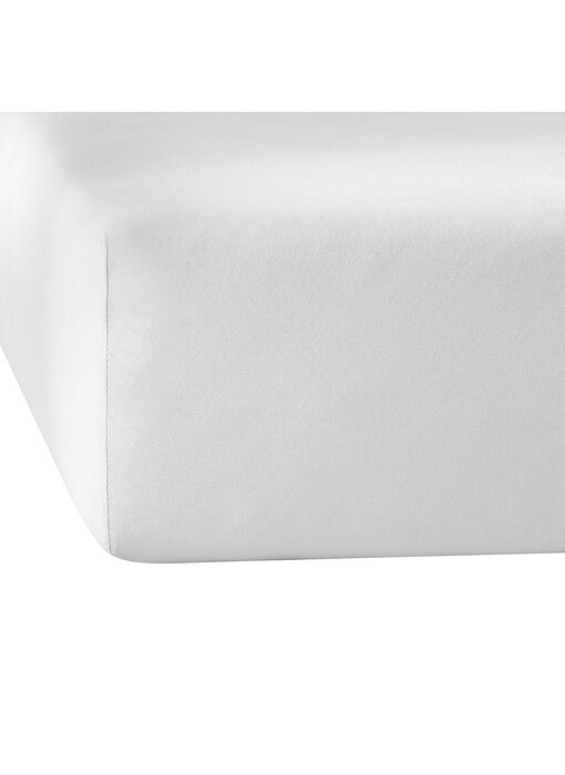 De Witte Lietaer Spannbettlaken Elena Weiß 140 x 200/220 Baumwolljersey