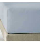 De Witte Lietaer Hoeslaken Elena Stone Blue - 90 x 200/220 x h 30 - Katoen Jersey