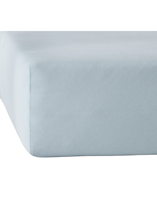 De Witte Lietaer Drap-housse Elena Stone Blue 180 x 200/220 Jersey de coton