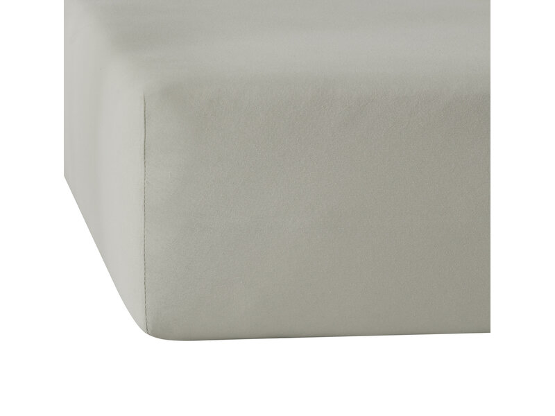 De Witte Lietaer Hoeslaken Elena Silver - 90 x 200/220 x h 30 - Katoen Jersey
