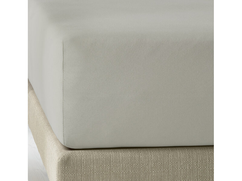 De Witte Lietaer Drap-housse Elena Silver - 90 x 200/220 xh 30 - Jersey de coton