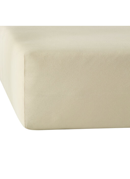 De Witte Lietaer Spannbettlaken Elena Sand 140 x 200/220 Baumwolljersey