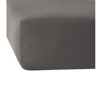 De Witte Lietaer Drap-housse Elena Gris 180 x 200/220 Jersey de coton