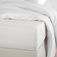 Fitted sheet Olivia Off White 180 x 200/220 Cotton Satin