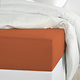 Fitted sheet Olivia Caramel 180 x 200/220 Cotton Satin