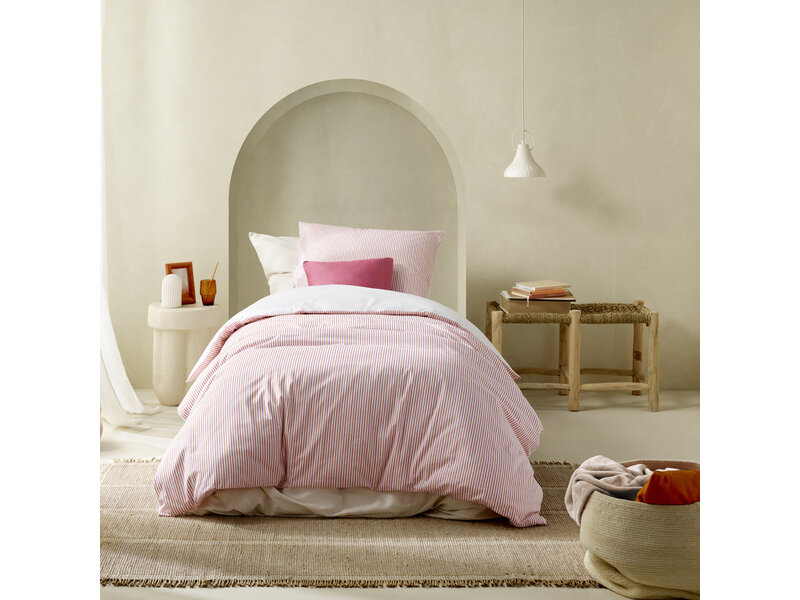 De Witte Lietaer DWL Dekbedovertrek rosange sunkiss 140x200/220 + sloop 60x70cm Katoen-Satijn