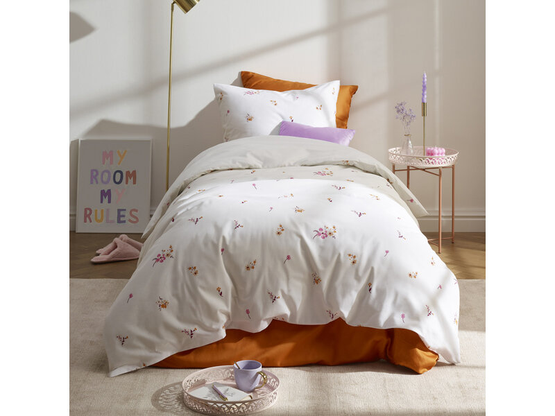 De Witte Lietaer Housse de couette Fiorello Sunkiss - 140 x 200/220 + 60 x 70 cm - Satin de coton