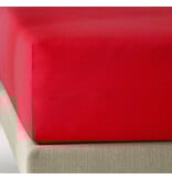 De Witte Lietaer Spannbettlaken Elena Deep Red - 180 x 200/220 xh 30 - Baumwolljersey