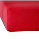 Fitted sheet Elena Deep Red 90 x 200/220 Cotton Jersey