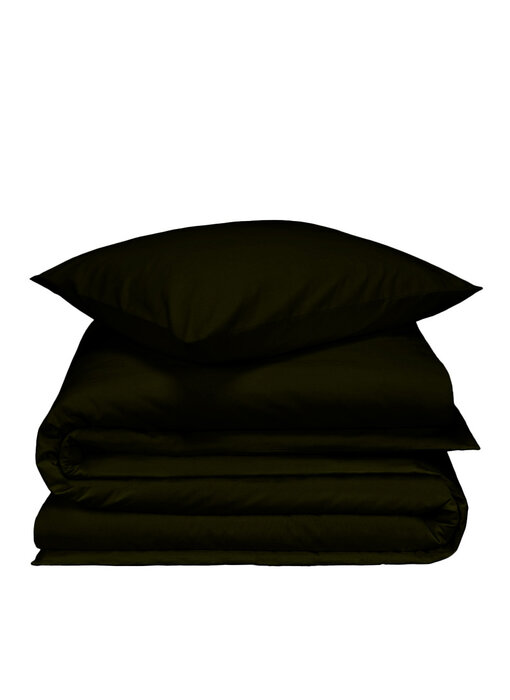 De Witte Lietaer Dekbedovertrek Laura Khaki 140 x 200/220 cm Katoen Flanel