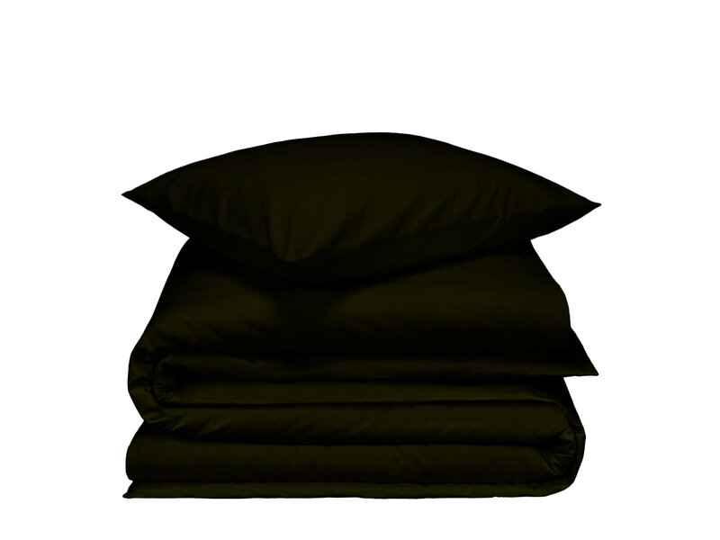 De Witte Lietaer Bettbezug Laura Khaki – 140 x 200/220 + 60 x 70 cm – Baumwollflanell