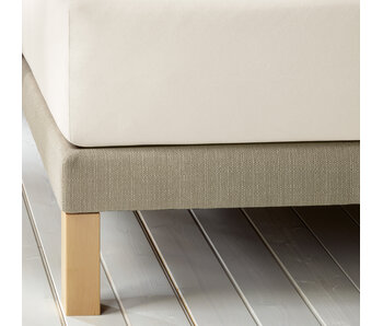 De Witte Lietaer Drap-housse Laurence Blanc Doux 180 x 200/220 cm en flanelle de coton