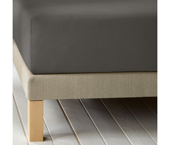 De Witte Lietaer Hoeslaken Laurence Ebony 140 x 200/220 Katoen Flanel