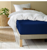 De Witte Lietaer Fitted sheet Laurence Blue Indigo - 180 x 200/220 xh 30 - Cotton Flannel De Witte Lietaer Fitted sheet Laurence Blue Indigo - 180 x 200/220 xh 30 - Cotton Flannel