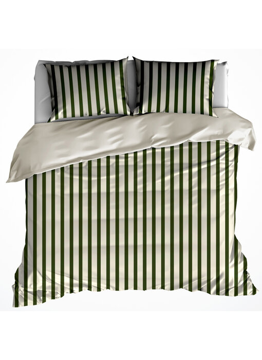 De Witte Lietaer Bettbezug Matcha Wintermoos 200 x 220 cm Baumwollflanell