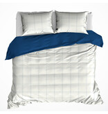 De Witte Lietaer Dekbedovertrek Juul Blue Indigo - 200 x 200 + (2) 60 x 70 cm - Katoen Flanel