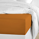 Spannbettlaken Olivia Copper 160 x 200/220 Baumwollsatin