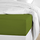 Drap-housse Olivia Cactus 160 x 200/220 cm en satin de coton