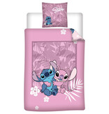 Disney Lilo & Stitch Housse de couette Friends - 140 x 200 cm / 65 x 65 cm - Flanelle