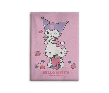 Hello Kitty Plaid polaire Kuromi - 100 x 140 cm - Polyester