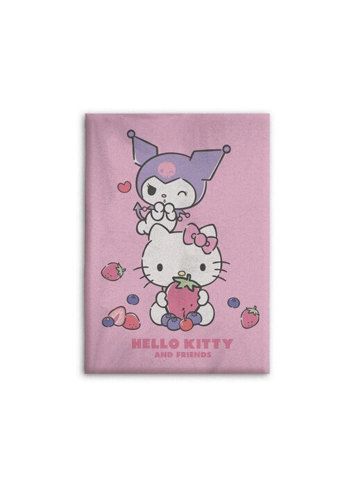 Hello Kitty Plaid polaire Kuromi - 100 x 140 cm - Polyester