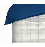 De Witte Lietaer Dekbedovertrek Juul Blue Indigo - 260 x 240 + 2 st. 60 x 70 cm - Katoen Flanel De Witte Lietaer Dekbedovertrek Juul Blue Indigo - 260 x 240 + 2 st. 60 x 70 cm - Katoen Flanel