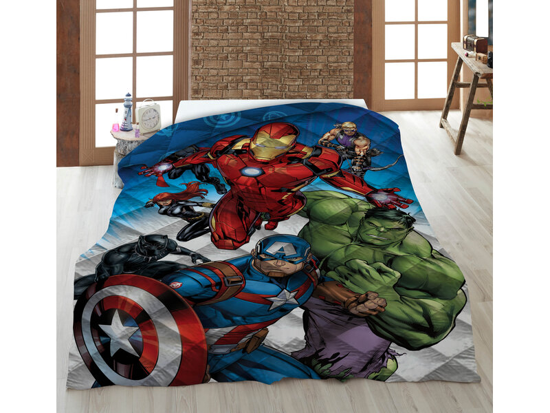 Marvel Avengers Couvre-lit Action - 140 x 200 cm - Polyester