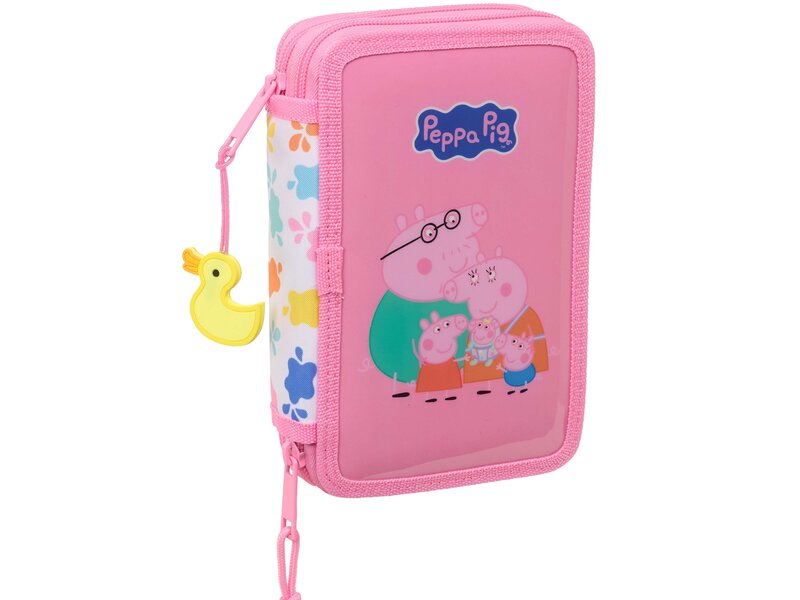 Peppa Pig Filled pencil case - 29 pieces - 19.5 x 12.5 x 4 cm - Polyester