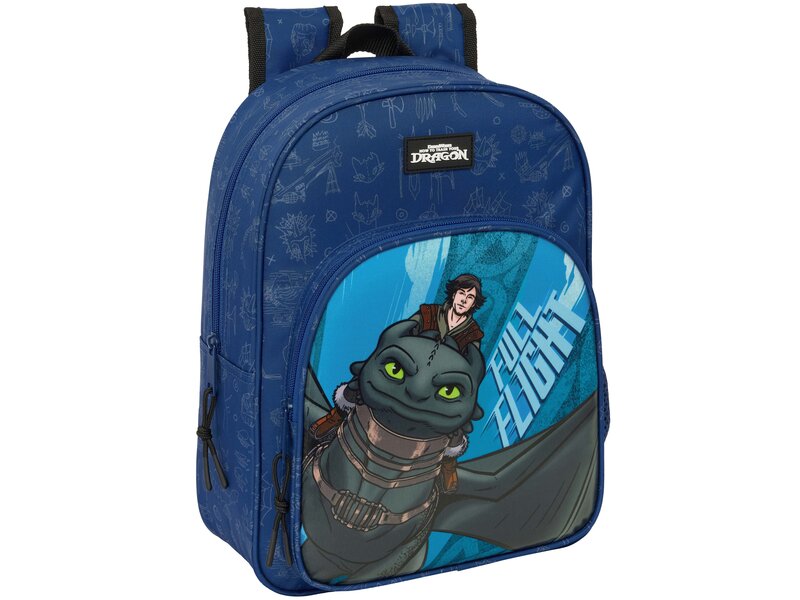 Hoe Tem je een Draak Peuterrugzak Full Flight - 34 x 26 x 11 cm - Polyester
