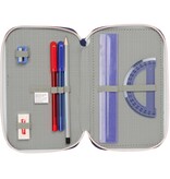 FC Barcelona Trousse à crayons avec partitions - 37 pièces - 19,5 x 12,5 x 5,5 cm - Polyester