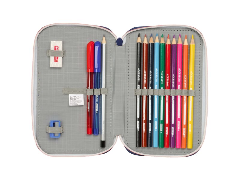 FC Barcelona Gevuld etui - 29 stuks - 19.5 x 12.5 x 4 cm - Polyester