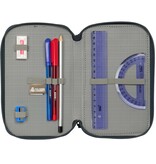 Real Madrid Champions Filled Pencil Case - 37 Pieces - 19.5 x 12.5 x 5.5 cm - Polyester