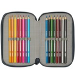 Real Madrid Champions Filled Pencil Case - 37 Pieces - 19.5 x 12.5 x 5.5 cm - Polyester