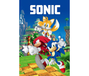 Sonic the Hedgehog Fleece blanket Teamwork 100 x 150 cm Polyester