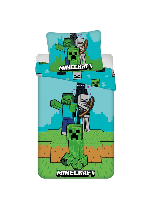 Minecraft Dekbedovertrek Creepers 140 x 200 cm / 70 x 90 cm Katoen