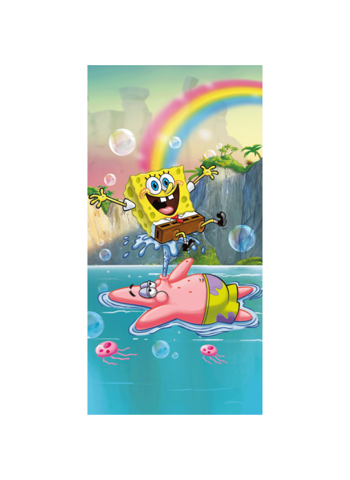 SpongeBob Strandtuch Tropical Duo 70 x 140 cm Baumwolle