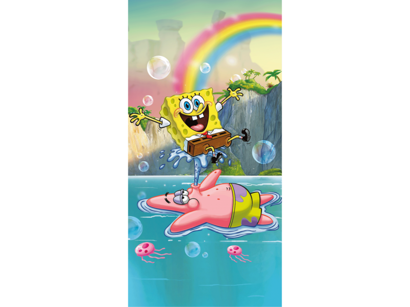 SpongeBob Tropical Duo Beach Towel - 70 x 140 cm - Cotton