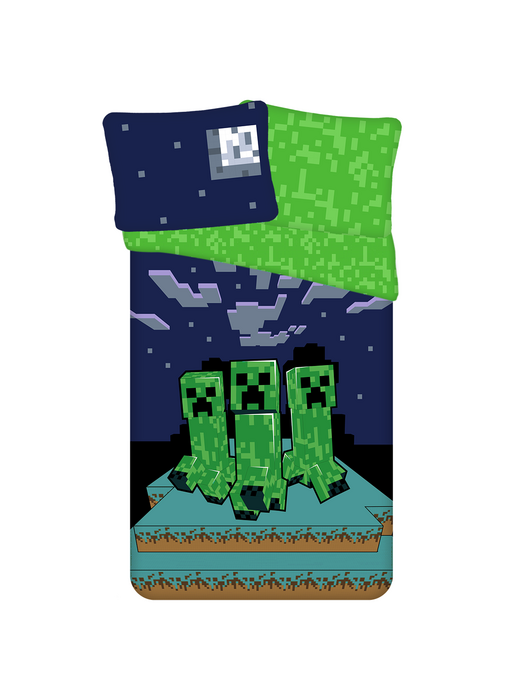 Minecraft Bettbezug – 140 x 200 cm – 60 x 80 cm – Baumwolle