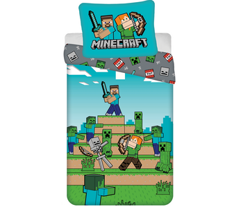 Minecraft Housse de couette Heroes 140 x 200 cm / 70 x 90 cm Coton