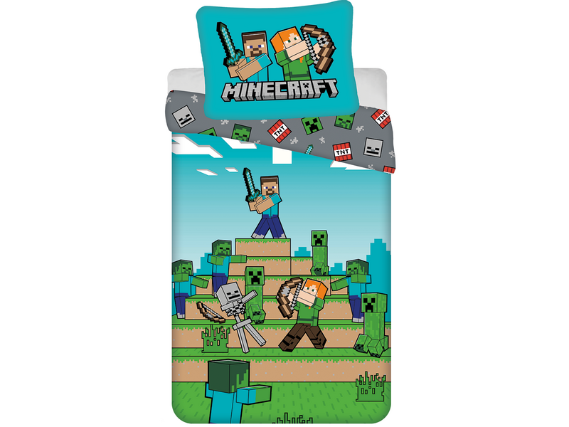 Minecraft Duvet cover Heroes - 140 x 200 cm / 70 x 90 cm - Cotton
