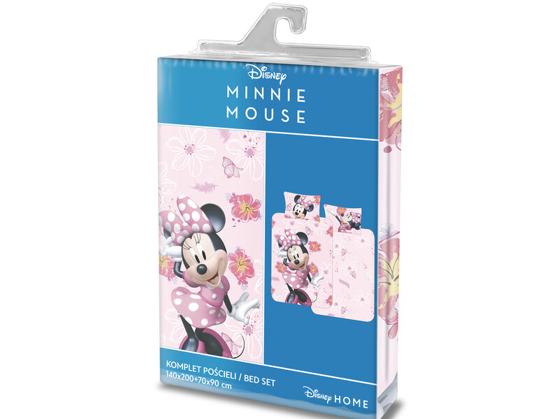 Disney Minnie Mouse Dekbedovertrek Pretty - 140 x 200 cm / 70 x 90 cm - Katoen